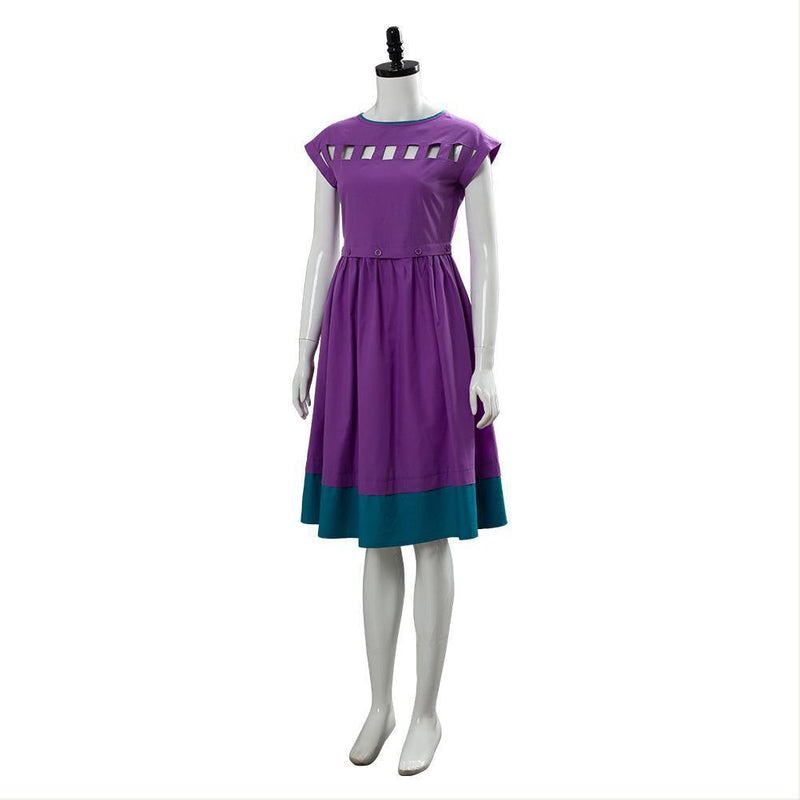 Stranger Things Season 3 Nancy Wheeler Purple Dress Cosplay Costume - CrazeCosplay