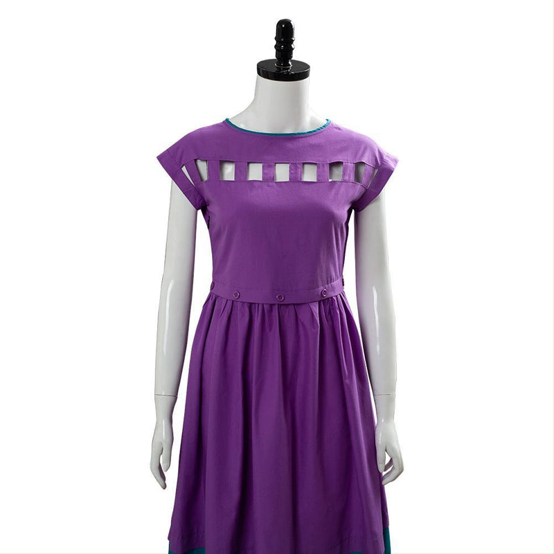Stranger Things Season 3 Nancy Wheeler Purple Dress Cosplay Costume - CrazeCosplay