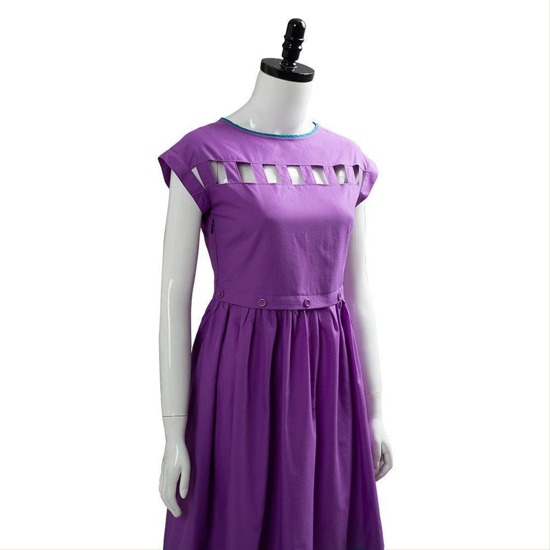 Stranger Things Season 3 Nancy Wheeler Purple Dress Cosplay Costume - CrazeCosplay