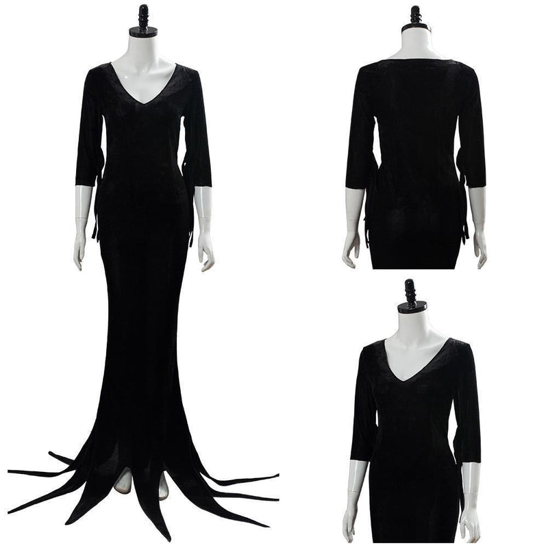 Morticia Addams The Addams Family Cosplay Costume Outfit Dress Suit Uniform - CrazeCosplay