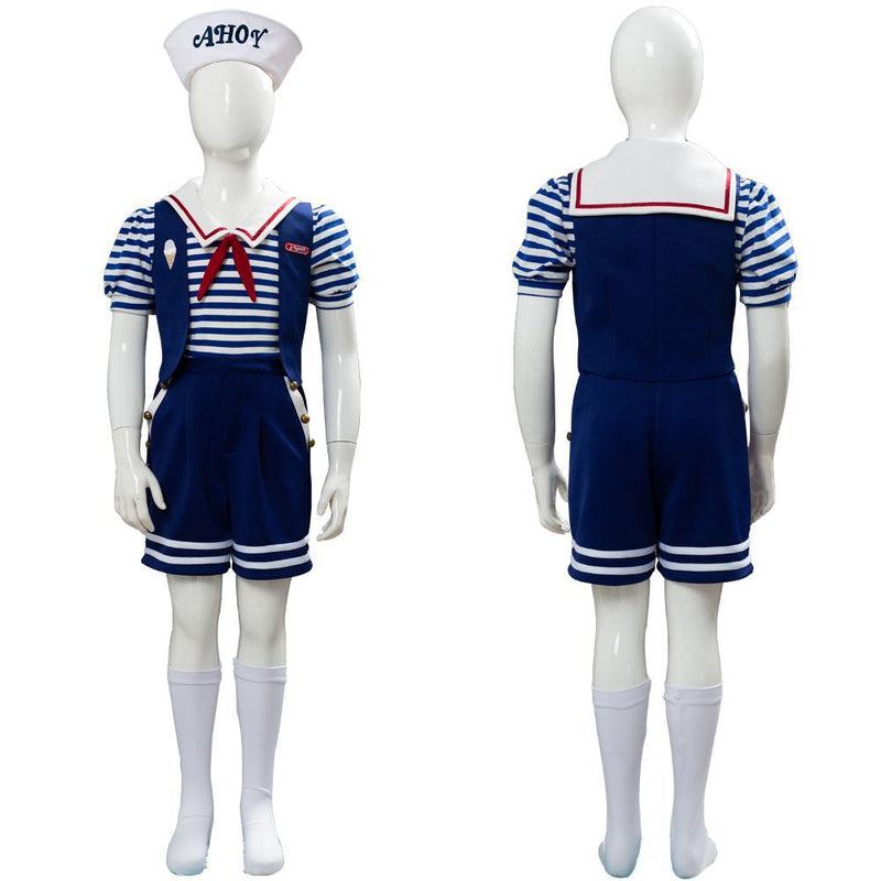Stranger Things 3 Scoops Ahoy Robin Cosplay Costume For Kid - CrazeCosplay