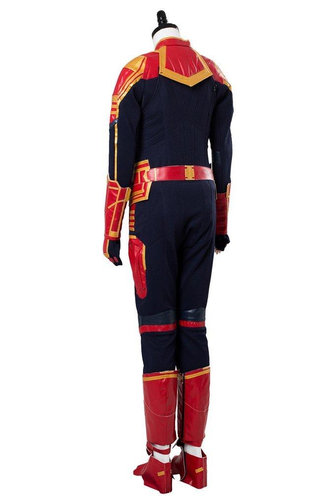Avengers 4 Captain Marvel Carol Danvers Jumpsuit Outfit Cosplay Costume - CrazeCosplay