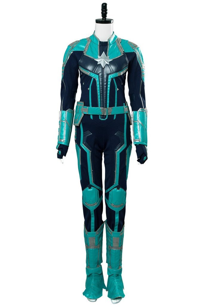 Captain Marvel Carol Danvers Ms Miss Marvel Outfit Suit Cosplay Costume - CrazeCosplay