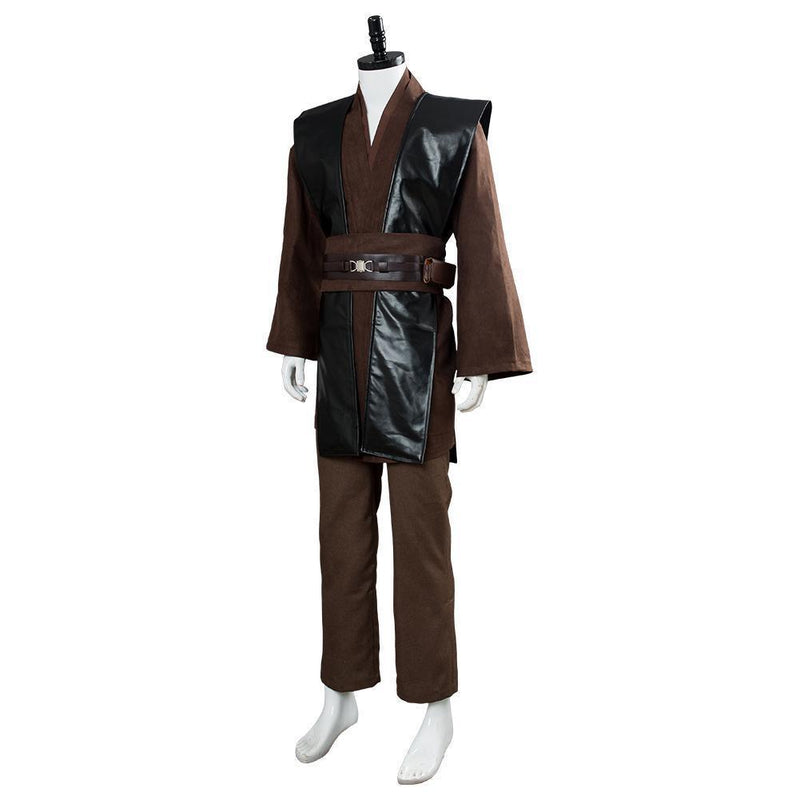 Star Wars Anakin Brown No Clock Cosplay Costume - CrazeCosplay