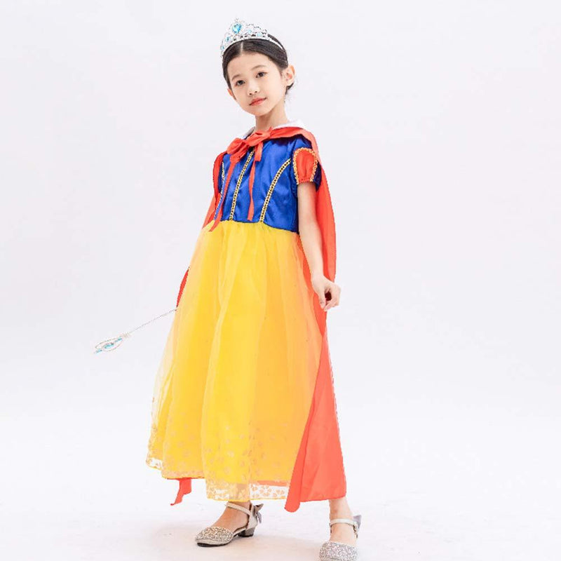 Snow White and the Seven Dwarfs Snow White Dress Kids Children Cosplay Costume - CrazeCosplay