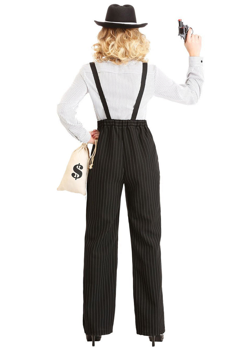 Bonnie and Clyde Costume Couple Halloween Cosplay Outfits - CrazeCosplay