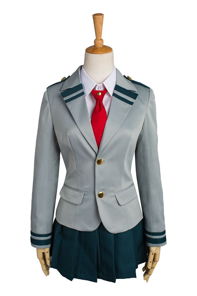My Hero Academia Tsuyu School Uniform Cosplay Costume - CrazeCosplay