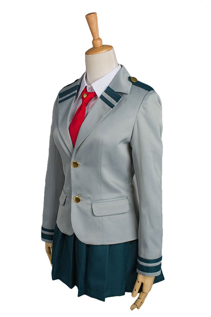 My Hero Academia Tsuyu School Uniform Cosplay Costume - CrazeCosplay