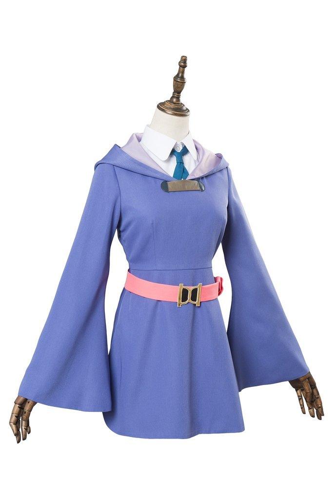 Little Witch Academia Kagari Atsuko Akko Cosplay Dress Purple Witch Costume - CrazeCosplay