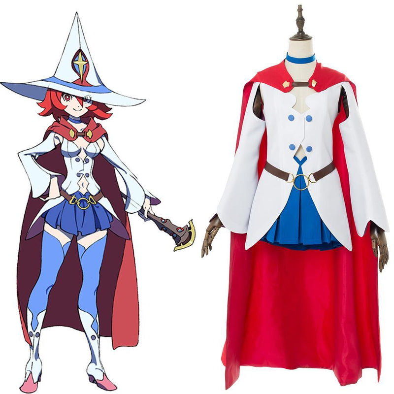 Little Witch Academia Ursula Callistis Shiny Chariot Dress Cape Cosplay Costume - CrazeCosplay