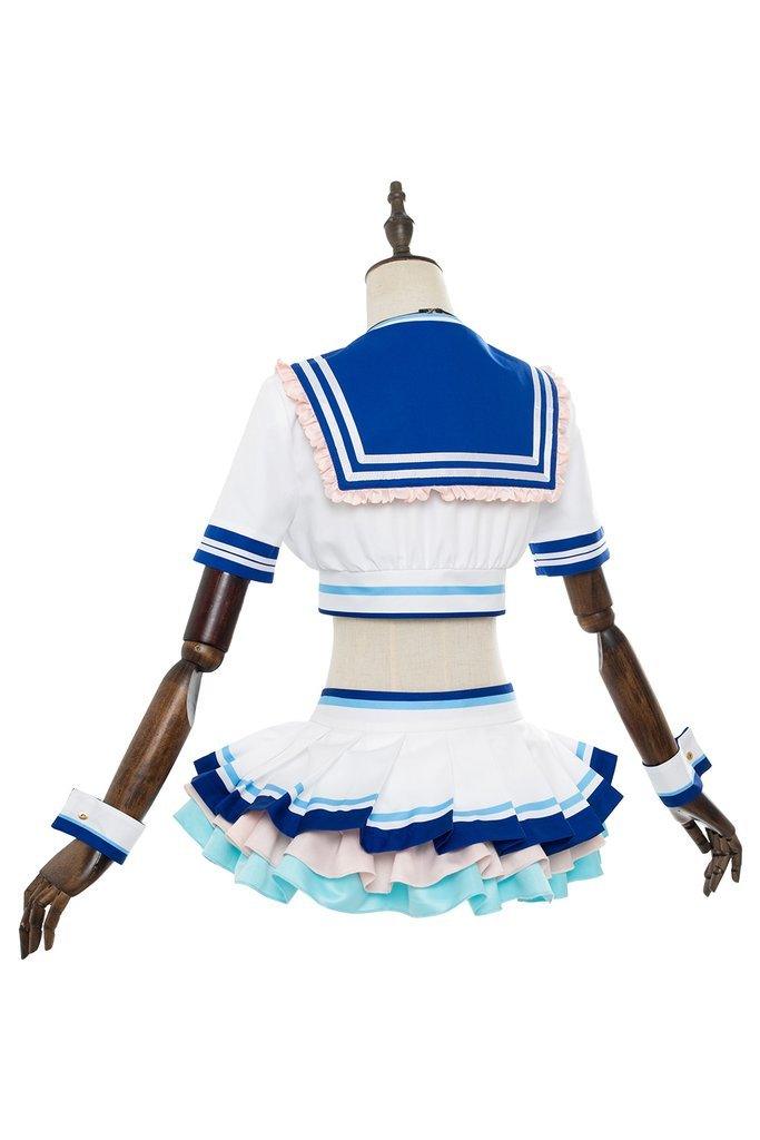 Love Live Sunshine Chika Takami Gs Magazine Sailor Suit Swimsuit Cosplay Costume - CrazeCosplay