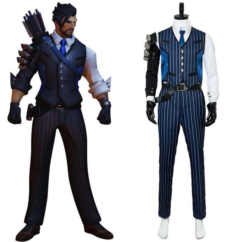 Overwatch Ow Shimada Hanzo Scion Hanzo Skin Outfit Suit Cosplay Costume - CrazeCosplay