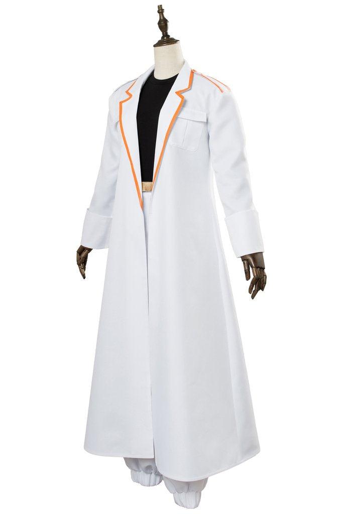 Hinamatsuri Anzu Long White Coat Uniform Outfit Halloween Carnival Cosplay Costume - CrazeCosplay