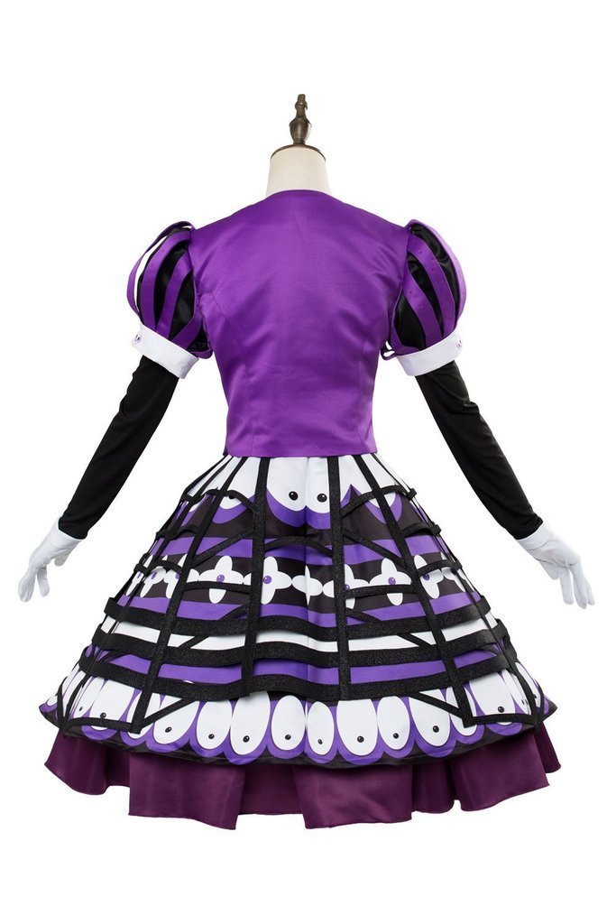 Minnie Mouse Outfit Dress Halloween Cosplay Costume Purple - CrazeCosplay