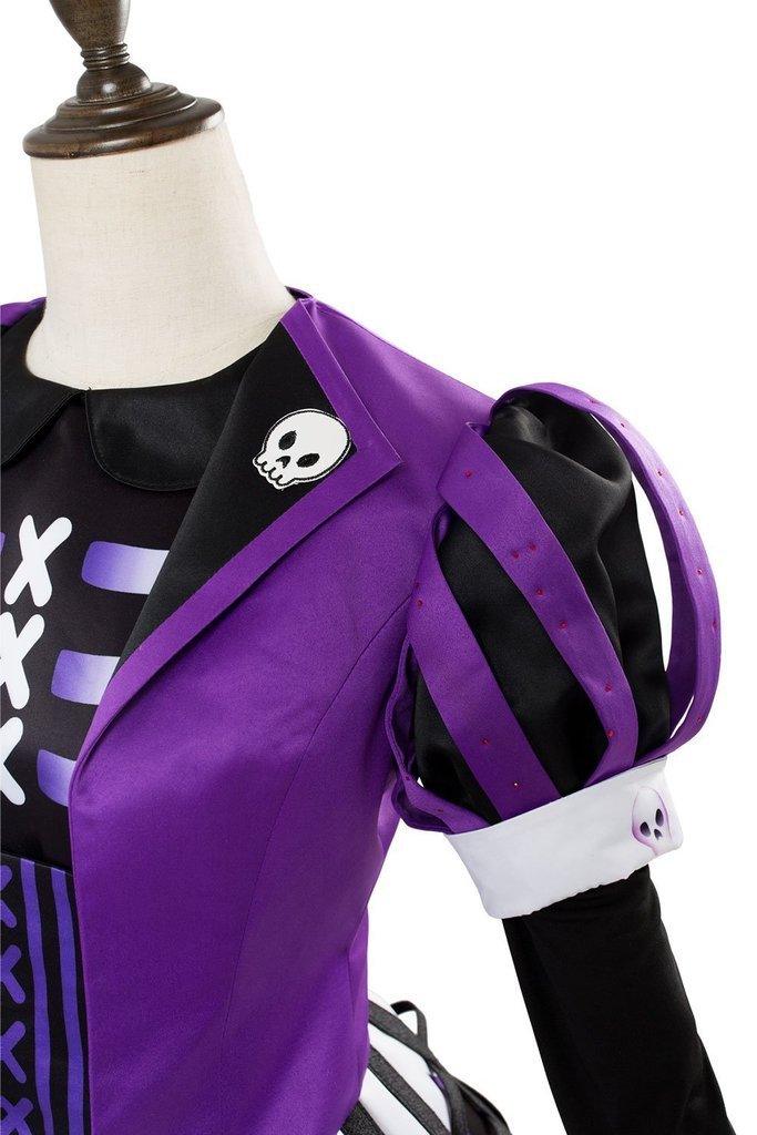 Minnie Mouse Outfit Dress Halloween Cosplay Costume Purple - CrazeCosplay