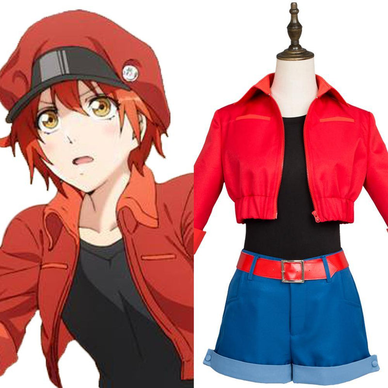 Cells At Work Erythrocite Red Blood Cell Cosplay Costume - CrazeCosplay