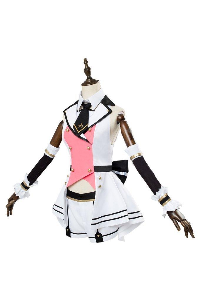 A I Channel Kizuna Ai Cosplay Costume Girls Pink Outfit - CrazeCosplay