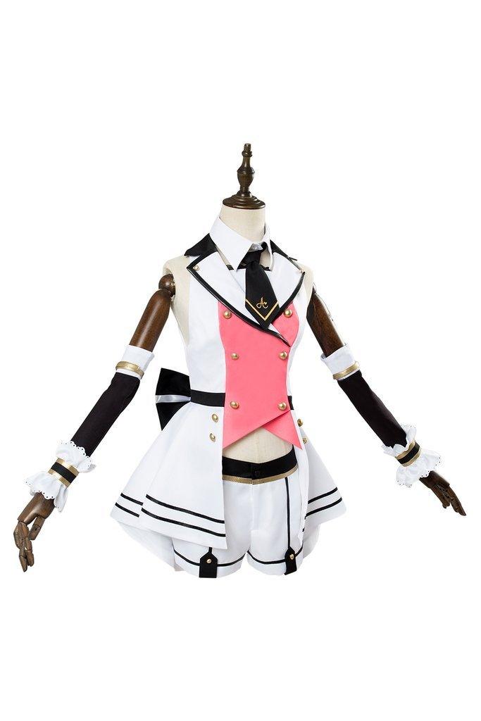 A I Channel Kizuna Ai Cosplay Costume Girls Pink Outfit - CrazeCosplay