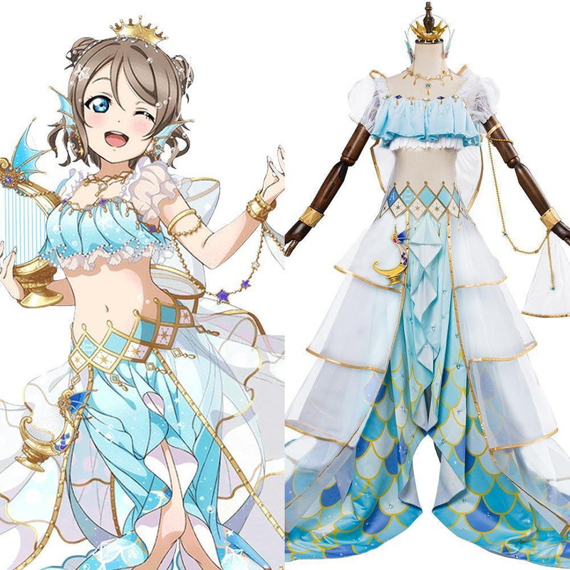 Lovelive Mermaid Festa Watanabe You Cosplay Costume Awakening Outfit - CrazeCosplay