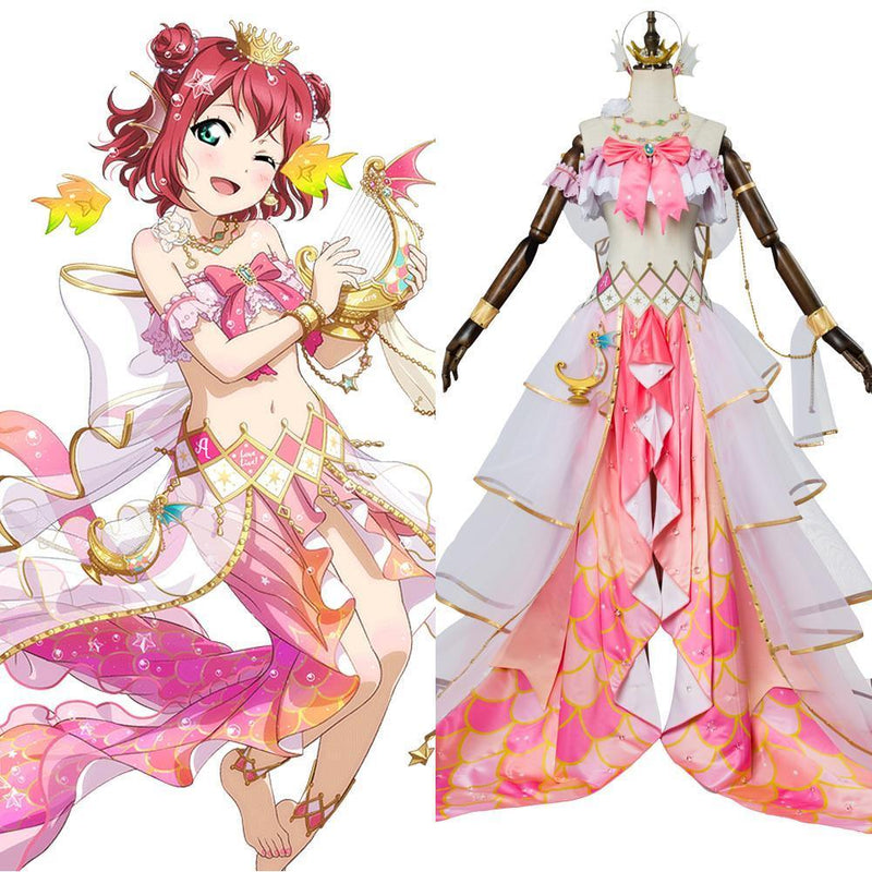 Lovelive Mermaid Festa Kurosawa Ruby Cosplay Costume Awakening Dress - CrazeCosplay