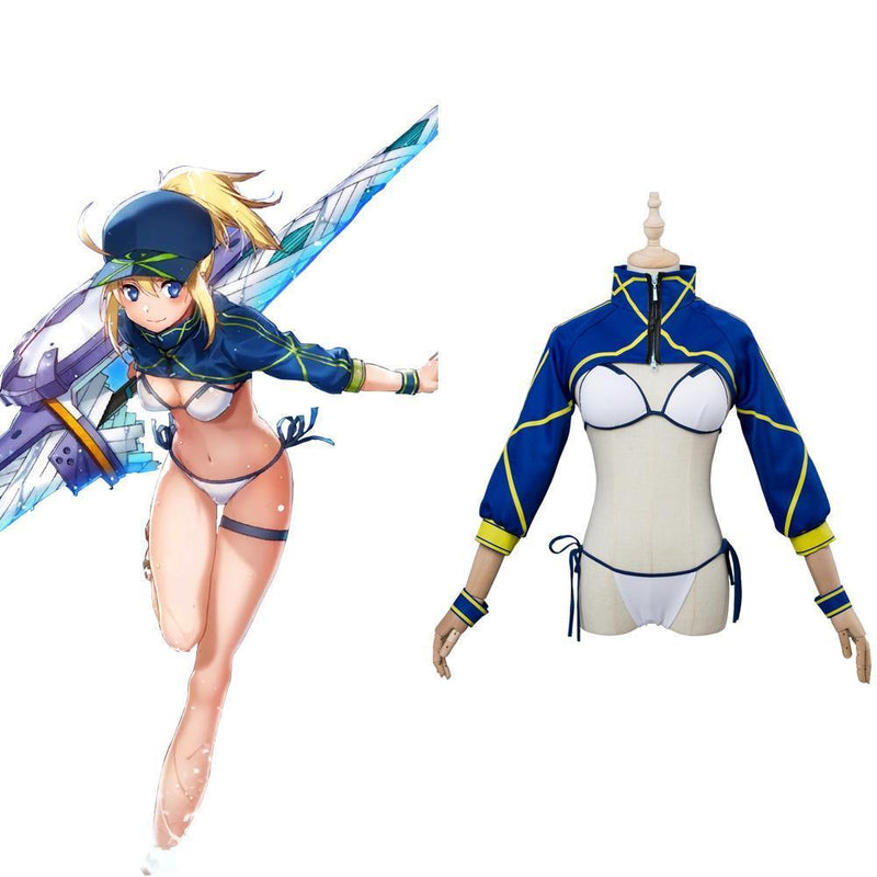 Fate Grand Order Fate Go Anime Fgo Mysterious Heroine X Swimsuit Cosplay Costume - CrazeCosplay