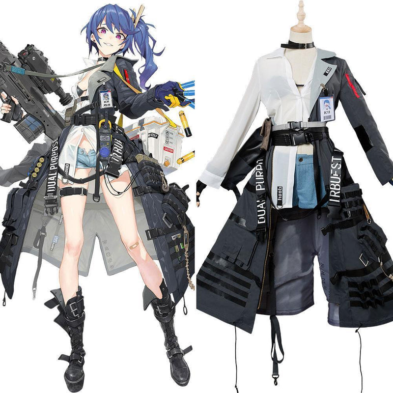 Game gfl Girls Frontline Girls' K11 Clothing Full Sets Suit Halloween Carnival Cosplay Costumes - CrazeCosplay