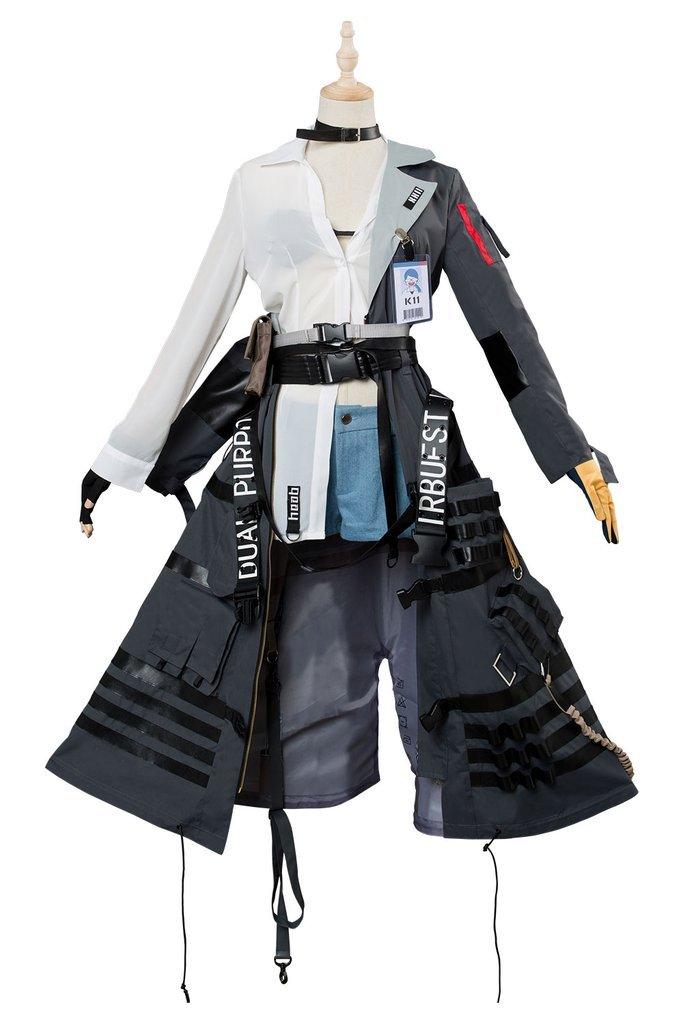 Game gfl Girls Frontline Girls' K11 Clothing Full Sets Suit Halloween Carnival Cosplay Costumes - CrazeCosplay