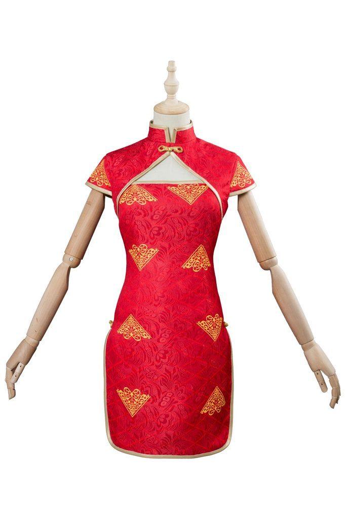 Fate Extella Link Nero Saber Cheongsam Red Dress Cosplay Costume - CrazeCosplay