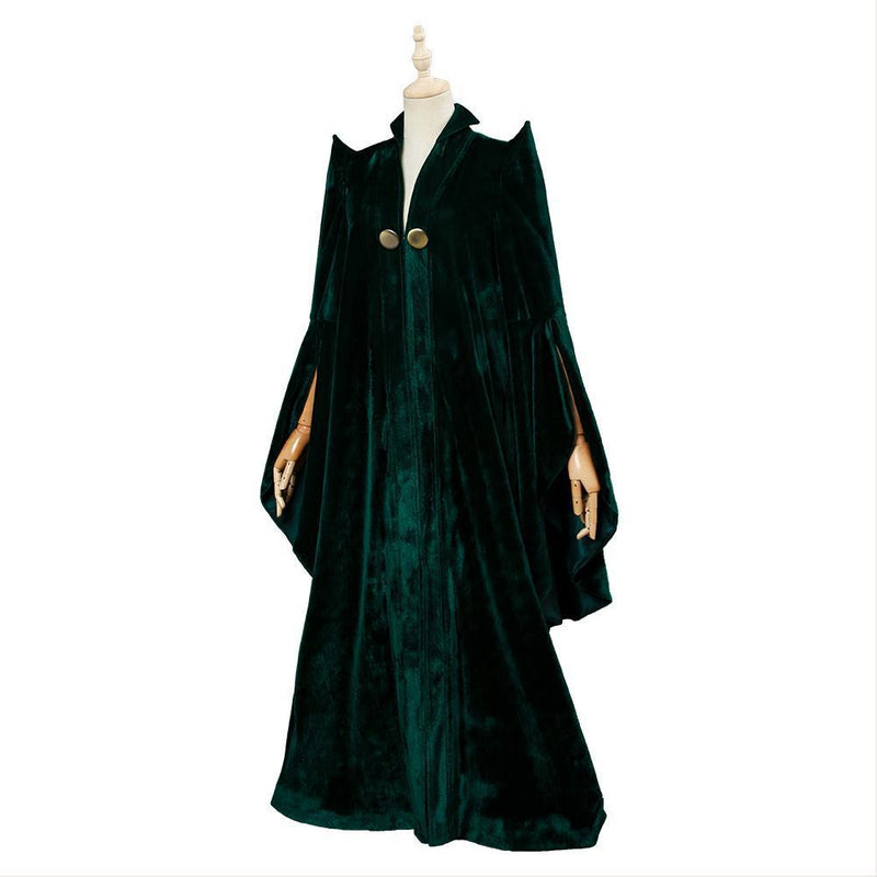Harry Potter Professor Minerva Mcgonagall Green Robe Cosplay Costume