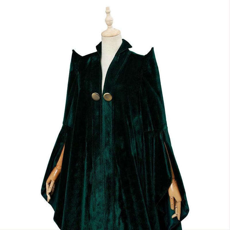 Harry Potter Professor Minerva Mcgonagall Green Robe Cosplay Costume