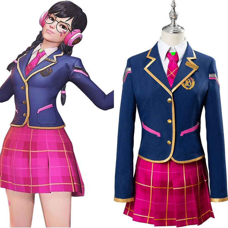 Overwatch Dva Young School Cosplay Costume - CrazeCosplay
