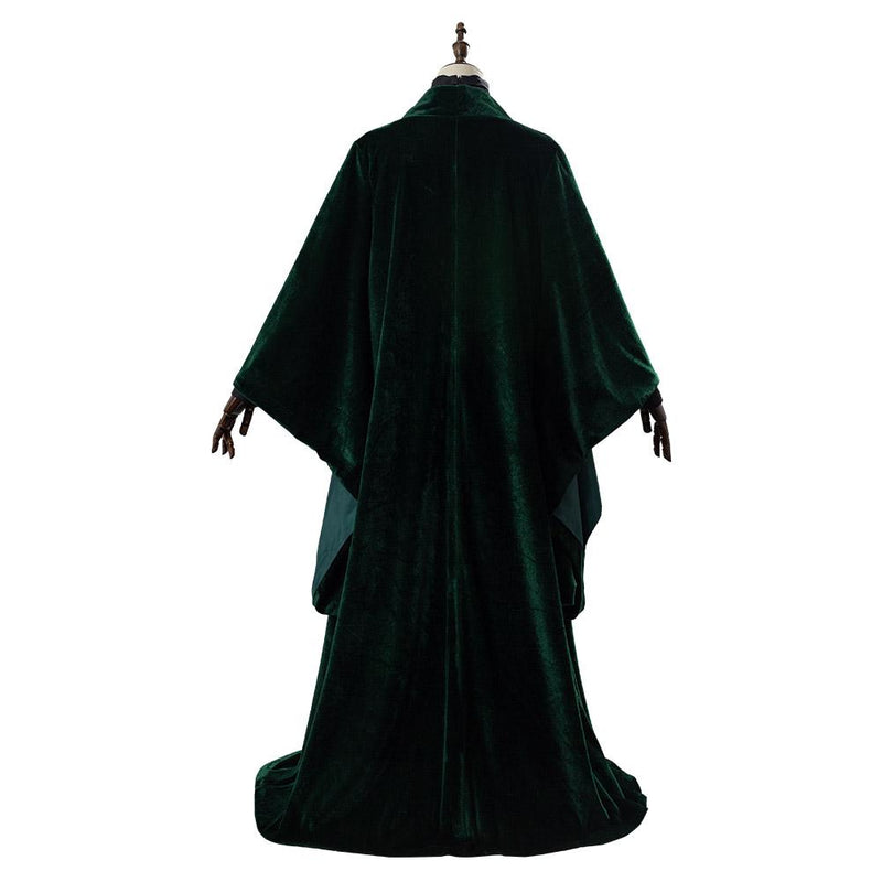 Harry Potter Professor Minerva Mcgonagall Cloak Cosplay Costume Halloween Uniform Suit