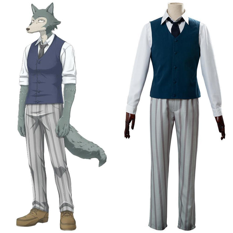 Cherryton High School Boys Louis Legosi Beastars Outfit Cosplay Costume - CrazeCosplay