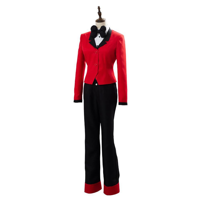 Hazbin Hotel Charlie Red Uniform Outfits Full Set Halloween Carnival Cosplay Costume - CrazeCosplay