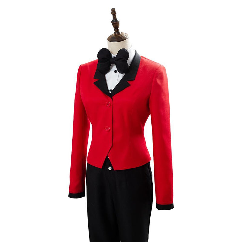 Hazbin Hotel Charlie Red Uniform Outfits Full Set Halloween Carnival Cosplay Costume - CrazeCosplay