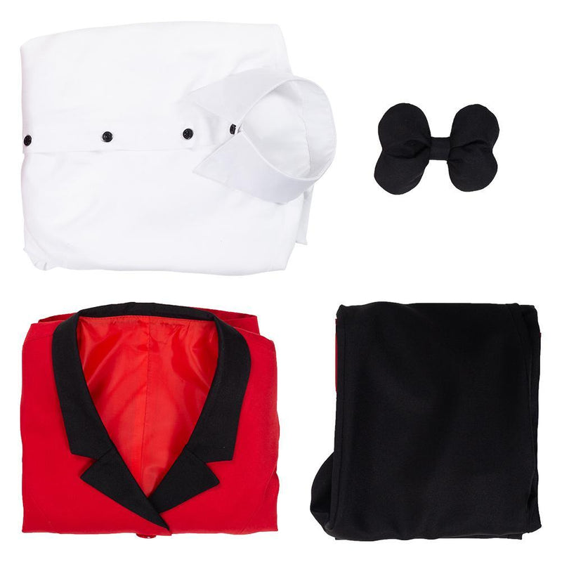 Hazbin Hotel Charlie Red Uniform Outfits Full Set Halloween Carnival Cosplay Costume - CrazeCosplay