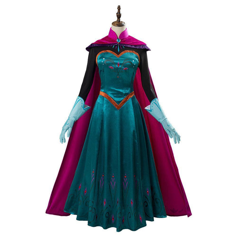 Movie Frozen frozer Elsa Queen Costume Women Dress Outfit Halloween Carnival Costume Cosplay Costume - CrazeCosplay
