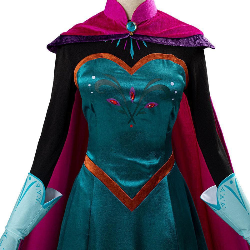 Movie Frozen frozer Elsa Queen Costume Women Dress Outfit Halloween Carnival Costume Cosplay Costume - CrazeCosplay