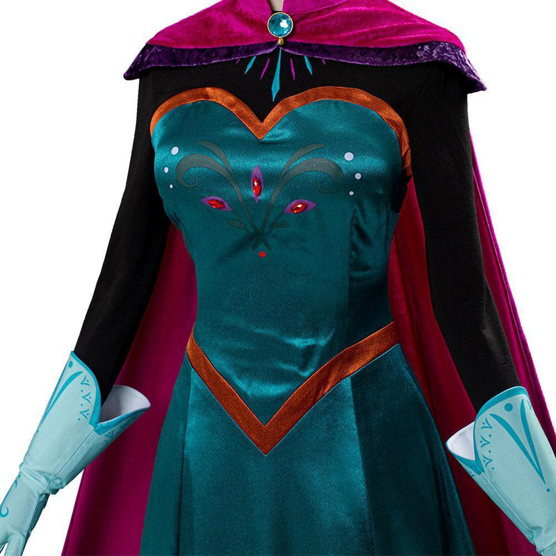 Movie Frozen frozer Elsa Queen Costume Women Dress Outfit Halloween Carnival Costume Cosplay Costume - CrazeCosplay