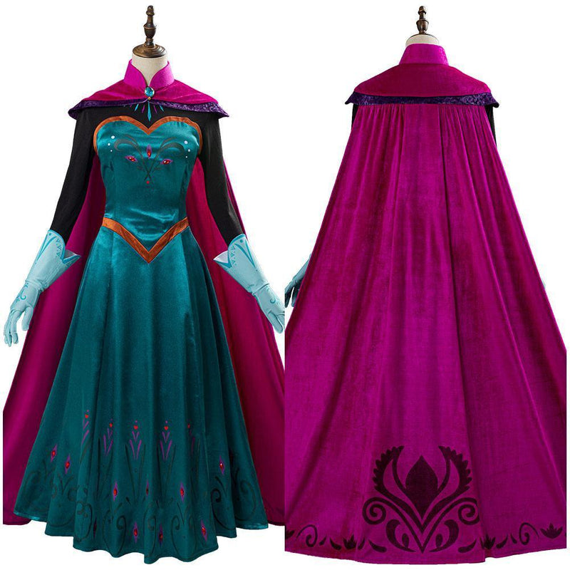 Movie Frozen frozer Elsa Queen Costume Women Dress Outfit Halloween Carnival Costume Cosplay Costume - CrazeCosplay