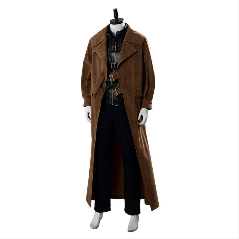 Harry Potter Alastor Moody Mad Eye Moody Trench Coat Vest Outfit Brown Cosplay Costume Halloween Outfit Full Set - CrazeCosplay