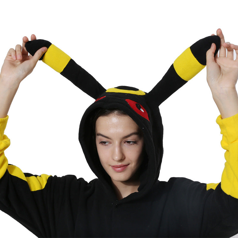 Umbreon Kigurumi Pokemon Umbreon Pajamas Halloween Cosplay Costume - CrazeCosplay