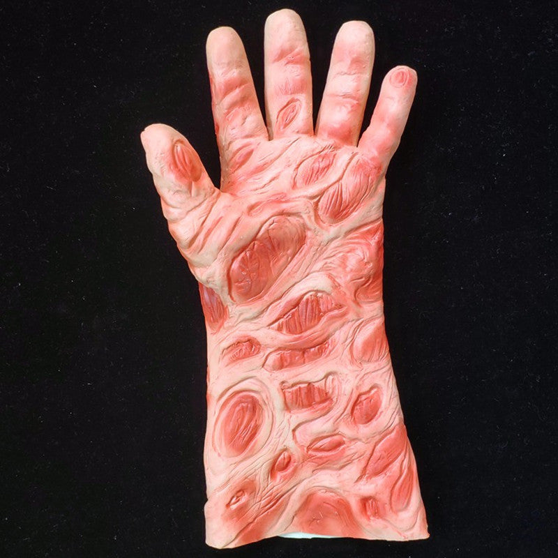 Freddy Krueger Burnt Hand Cosplay Glove Halloween Silicone Hand