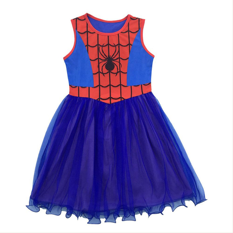 Girls Halloween Spiderman Tutu Costume Dress Birthday Role Play Costume - CrazeCosplay