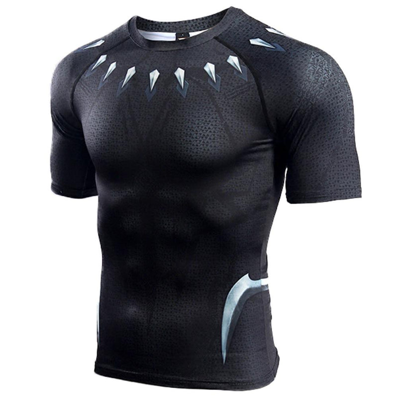 Unisex Black Panther T-shirts T'Challa Cosplay Costume 3D Print Casual Shirt - CrazeCosplay