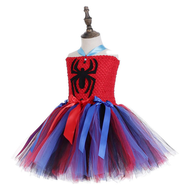 Girls Spiderman Dress Costume Party Supergirl Spider-Man Tutu Costume - CrazeCosplay