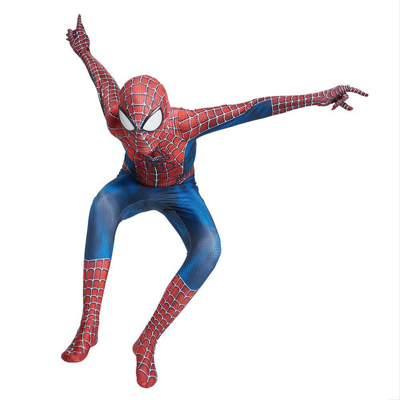 Kids SpiderMan Raimi suit Spiderman Cosplay Costume Halloween Zentai - CrazeCosplay