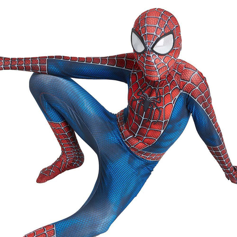 Kids SpiderMan Raimi suit Spiderman Cosplay Costume Halloween Zentai - CrazeCosplay