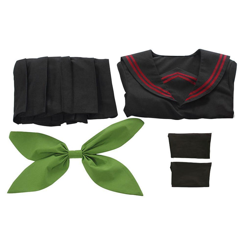 Demon Slayer Nezuko Kamado Sailor Uniform Female Girls Cosplay Costume - CrazeCosplay