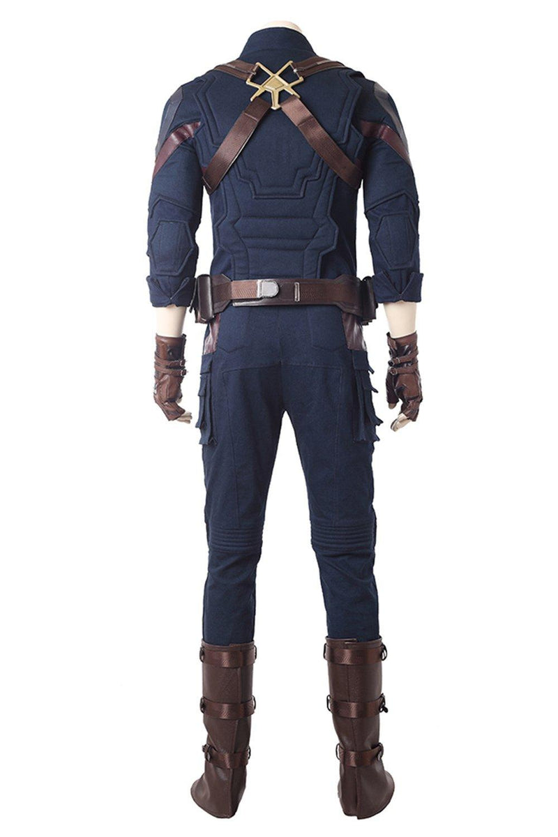 Avengers 3 Infinity War Captain America Steven Rogers Outfit Uniform Suit Cosplay Costume - CrazeCosplay